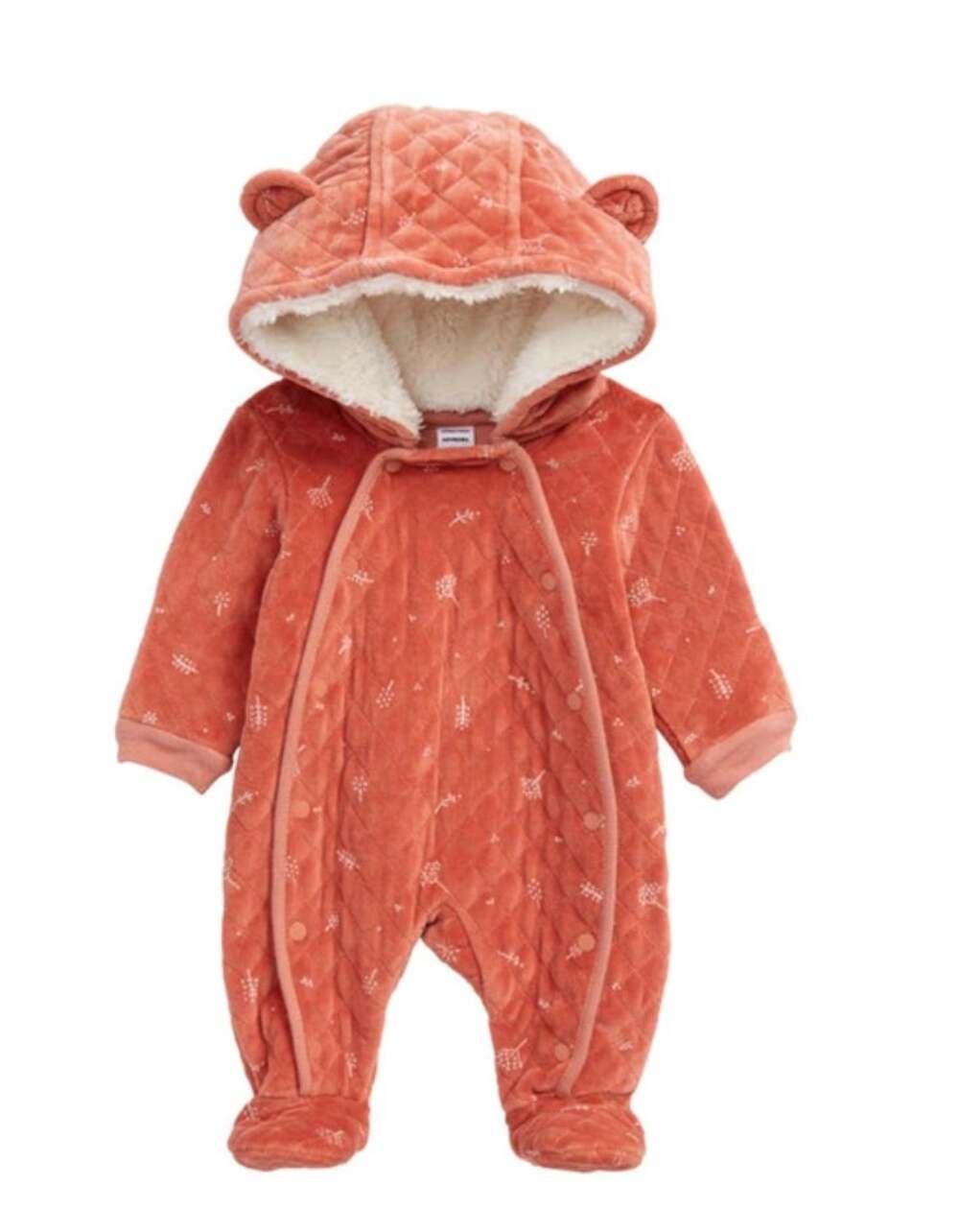 NORDSTROM Baby Print Bunting In Pink Desert Dottie